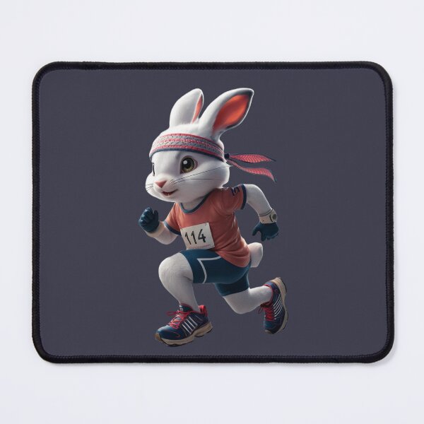 Item preview, Olympic bunny runner hopping gracefully on track designed and sold by NiRia Spot.