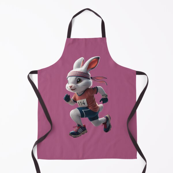 Item preview, Olympic bunny runner hopping gracefully on track designed and sold by NiRia Spot.