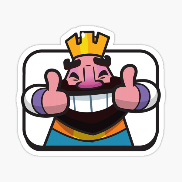 Item preview, Thumbs-Up King - Clash Royale Inspired Design designed and sold by ClashInAShort YT.