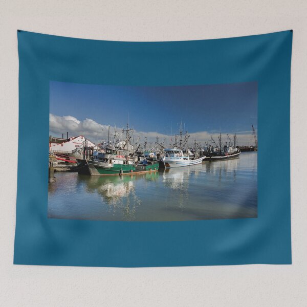 Item preview, Fishing  Boats at the Marina  designed and sold by AlexLyubar.