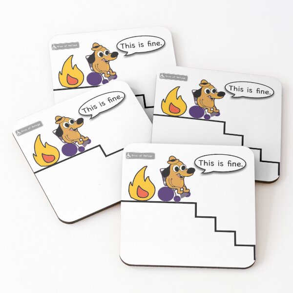 Item preview, “This is Fine” - Wheelchair Emergency Evacuation  designed and sold by IronCrip.