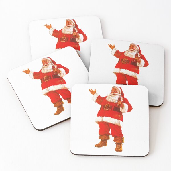 Item preview, 1950s Santa Clause Full Body with soda pop on white background designed and sold by PIXEL POP DESIGNS - Beyond the Norm!.