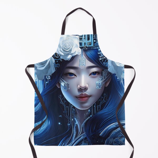 Item preview, Futuristic Cybernetic Rose Woman designed and sold by WhiteDoveArt.