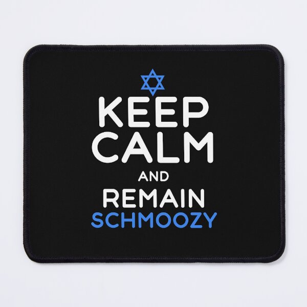 Item preview, Keep Calm And Remain Schmoozy Funny Yiddish designed and sold by SharpThreadZ.