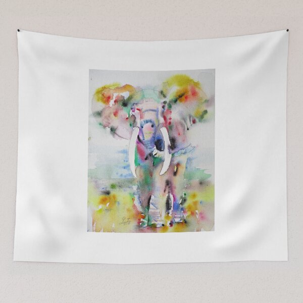 Item preview, ELEPHANT - watercolor portrait.7 designed and sold by lautir.
