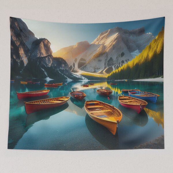 Item preview, Serene Lake Canoe  designed and sold by Fashiospice07.
