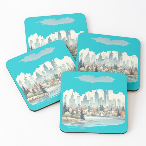Item preview, Minimalist Okvill Ontario Watercolor Illustration , designed and sold by PaintMeWorld.