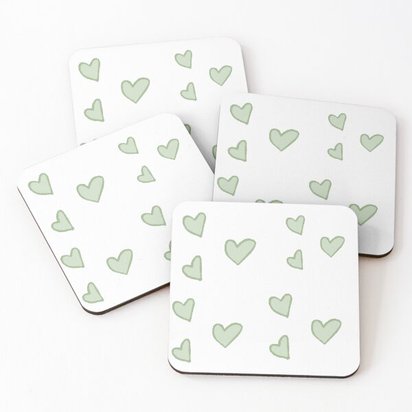 Item preview, Pack of 12 Green Hearts designed and sold by Letsgonjdevils0.