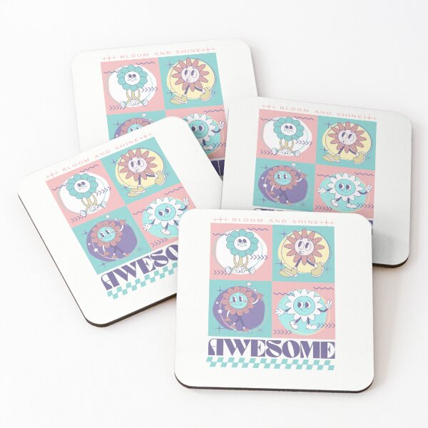 Item preview, Retro Anime Cartoon Pattern y2k 80s Trendy Flower T-shirt Sticker designed and sold by ThinkNature!.