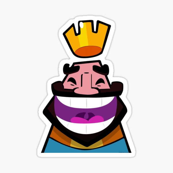 Artikel-Vorschau von Lachender König – Von Clash Royale inspiriertes Design, designt und verkauft von ClashInAShort YT.