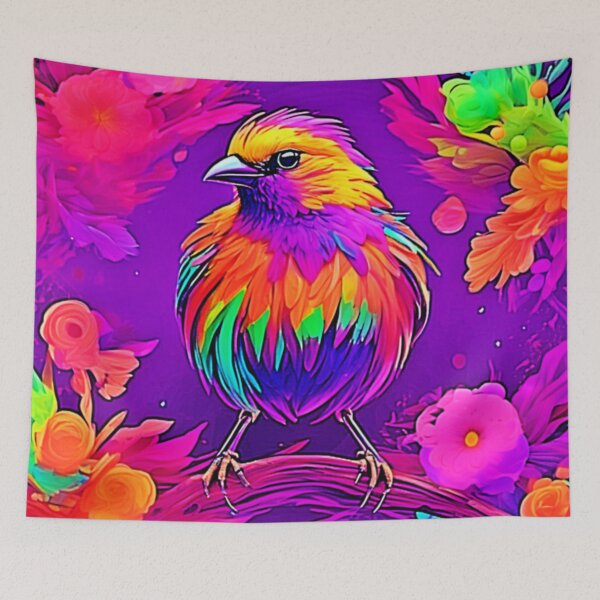 Item preview, Rainbow Bird in Dreamland designed and sold by Health And Fitness Posts e-Store.