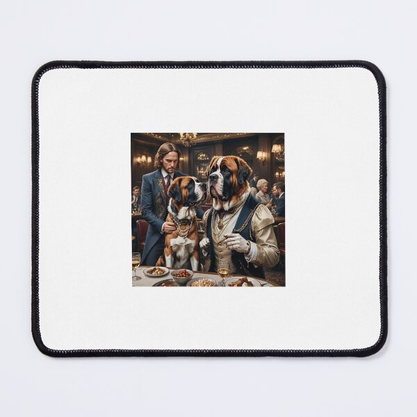 Item preview, Two St Bernards on romantic dinner date. designed and sold by Dawn Kavanagh.