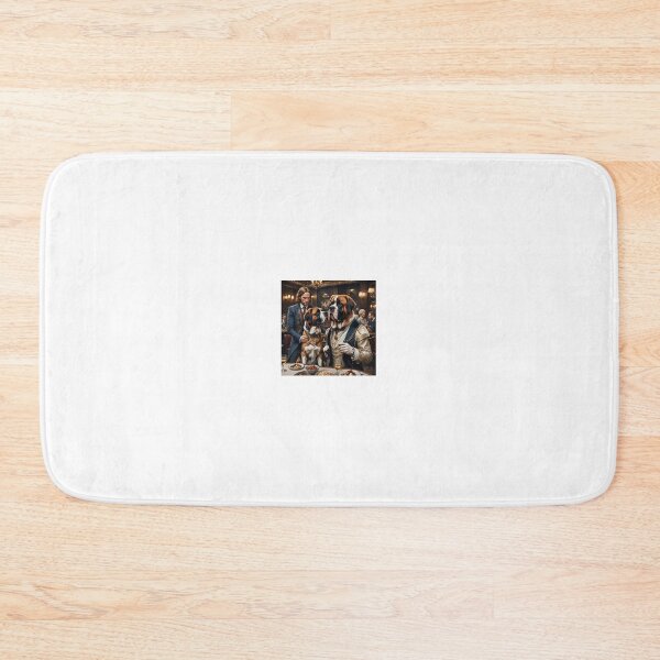Item preview, Two St Bernards on romantic dinner date. designed and sold by Dawn Kavanagh.