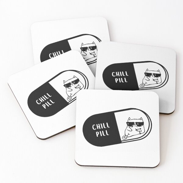 Item preview, vitamin chill pill (cat version) designed and sold by Spirit and Style.