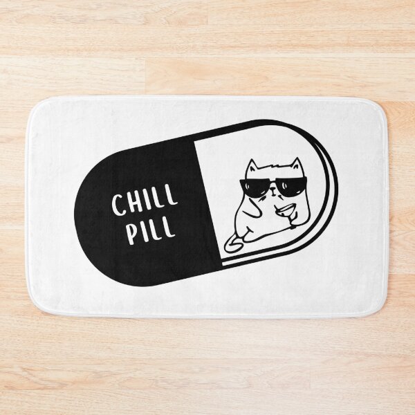 Item preview, vitamin chill pill (cat version) designed and sold by Spirit and Style.