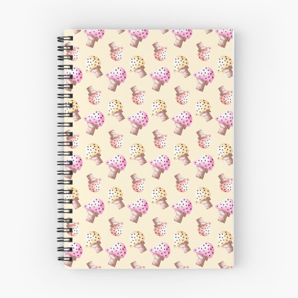 Item preview, Painterly Ice Cream Cones in yellow, pink and Peach on a pastel yellow background designed and sold by JasmineGDesigns.
