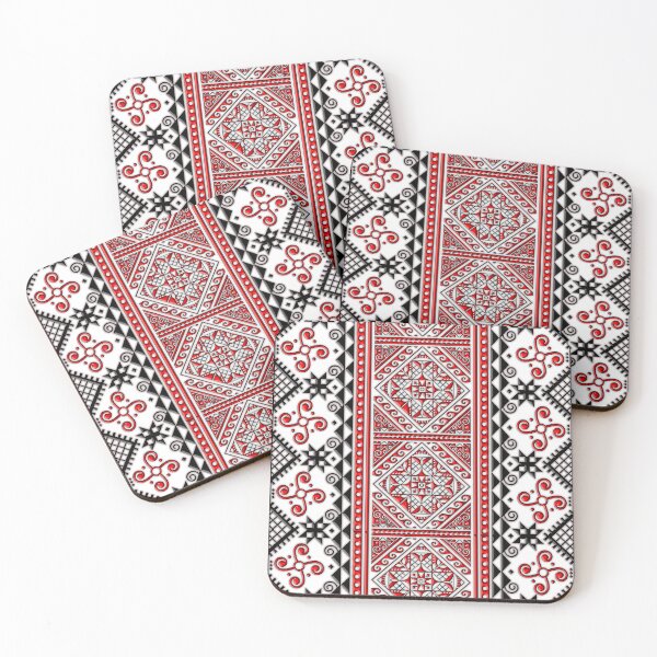 Item preview, Red and Black Vyshyvanka. Ukrainian Cross-Stitched/Embroidered Pattern Png designed and sold by Image NDesign.