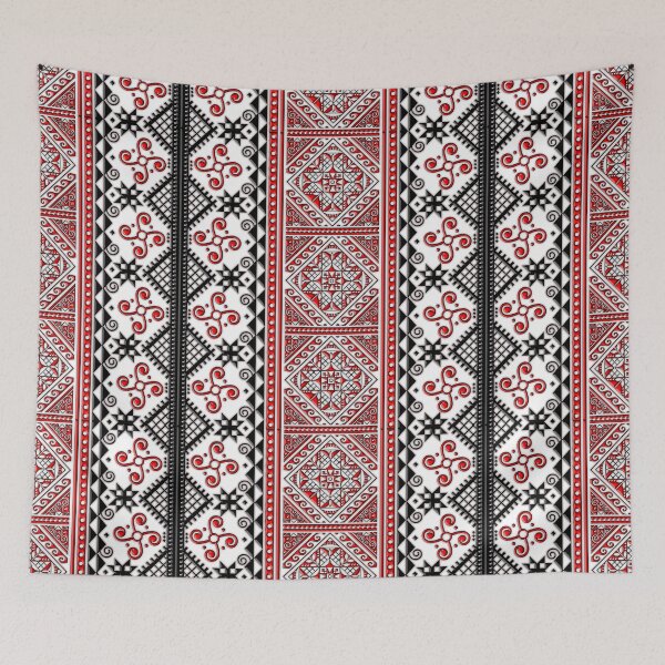 Item preview, Red and Black Vyshyvanka. Ukrainian Cross-Stitched/Embroidered Pattern Png designed and sold by Image NDesign.