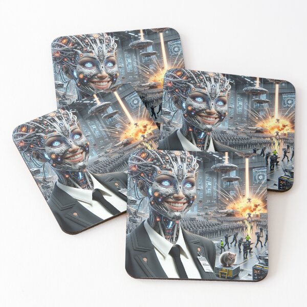 Item preview, Rebellion in the Cyborg Factory: The Rise of Artificial Sentience designed and sold by adena182.