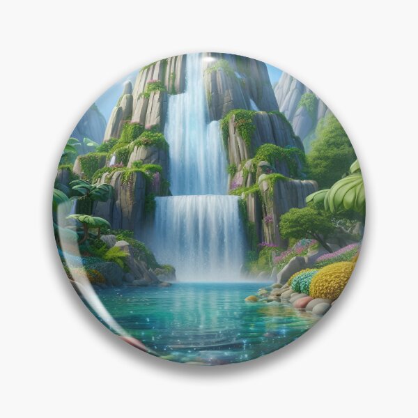 Item preview, Enchanted Waterfall Oasis Art designed and sold by Fashiospice07.