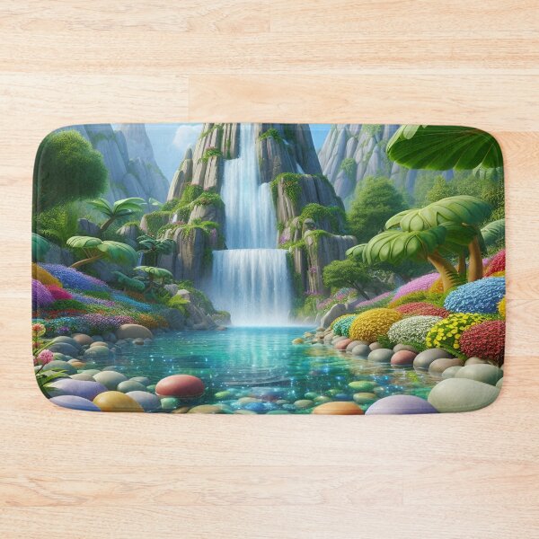 Item preview, Enchanted Waterfall Oasis Art designed and sold by Fashiospice07.