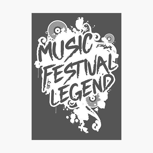 Aperçu de l'œuvre Légende du festival de musique créée et vendue par Plant On Demand.
