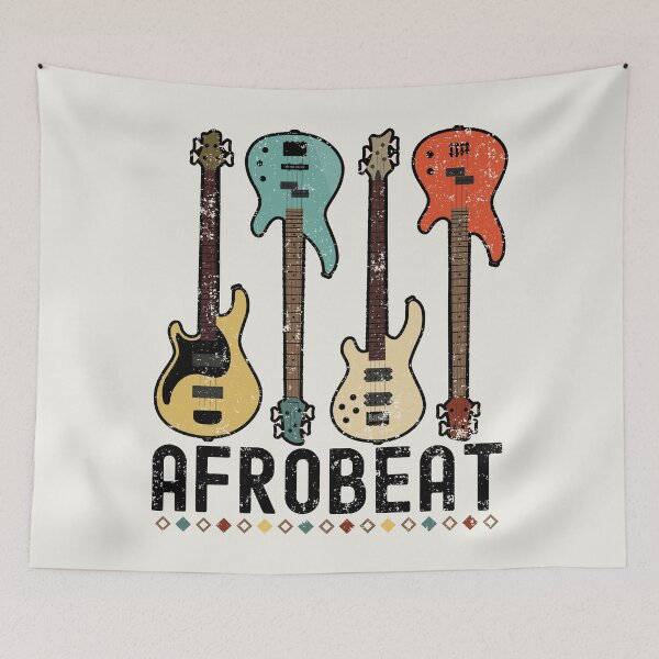 Item preview, Distressed Colorful Afrobeat Guitars | African Dance Music designed and sold by PearlMoonGrapes.