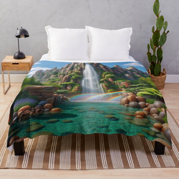 Item preview, Majestic Waterfall Rainbow Oasis designed and sold by Fashiospice07.