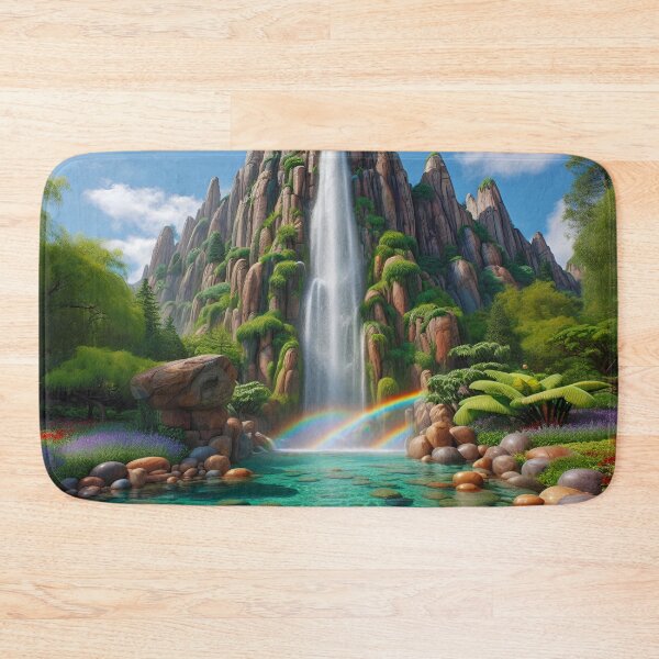 Item preview, Majestic Waterfall Rainbow Oasis designed and sold by Fashiospice07.