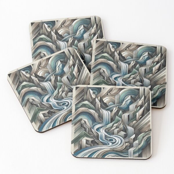 Item preview, Riverscape Geometry designed and sold by Marinaso.