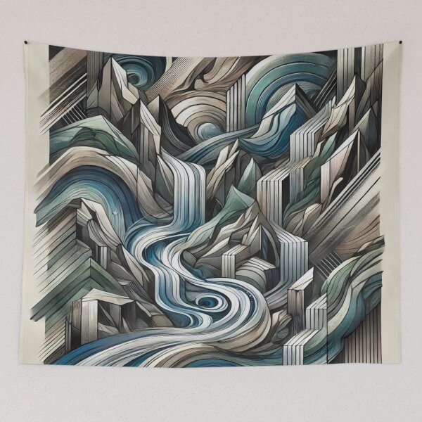 Item preview, Riverscape Geometry designed and sold by Marinaso.