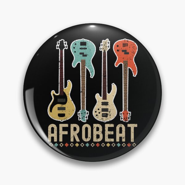 Item preview, Distressed Colorful Afrobeat Guitars | African Dance Music - Black designed and sold by PearlMoonGrapes.