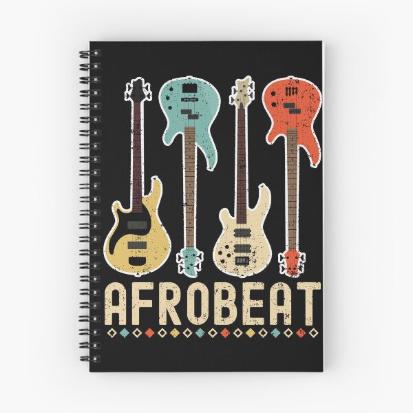 Item preview, Distressed Colorful Afrobeat Guitars | African Dance Music - Black designed and sold by PearlMoonGrapes.