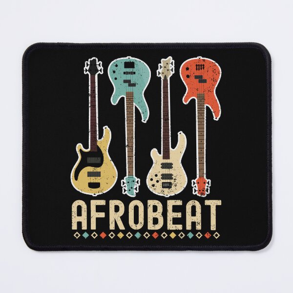 Item preview, Distressed Colorful Afrobeat Guitars | African Dance Music - Black designed and sold by PearlMoonGrapes.