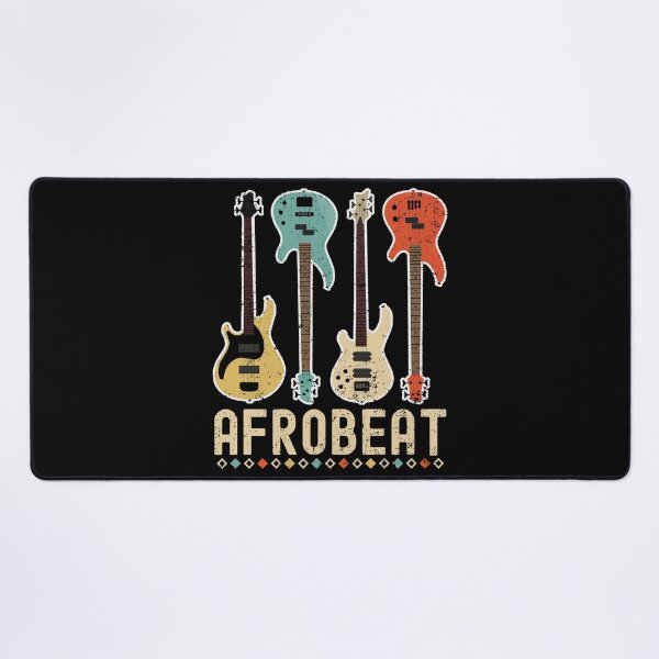 Item preview, Distressed Colorful Afrobeat Guitars | African Dance Music - Black designed and sold by PearlMoonGrapes.