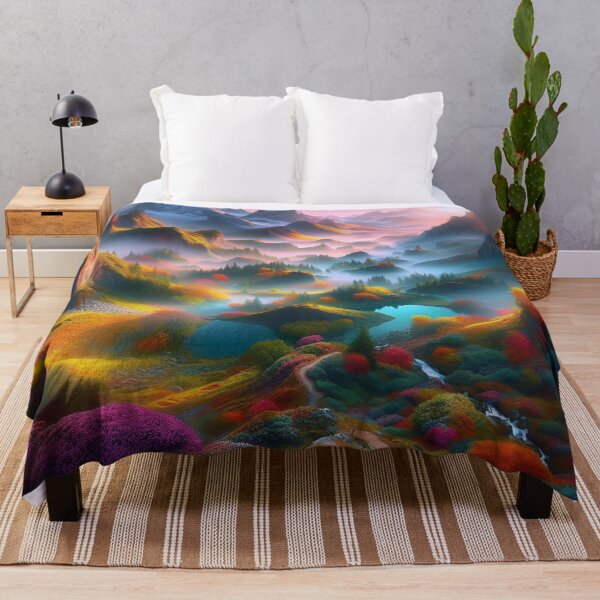 Item preview, Vibrant Mountain Dawn Art designed and sold by Fashiospice07.