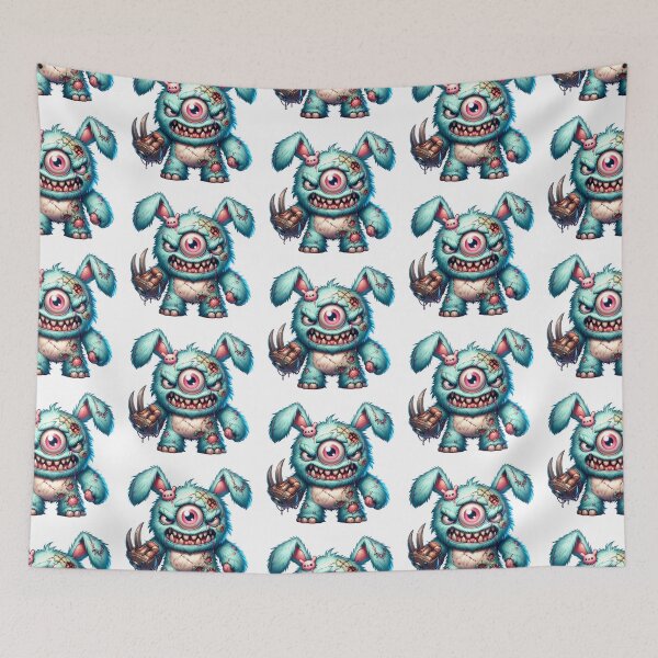 Item preview, Plush Kawaii Zombie Mutant Rabbit Bear designed and sold by Redblackman.