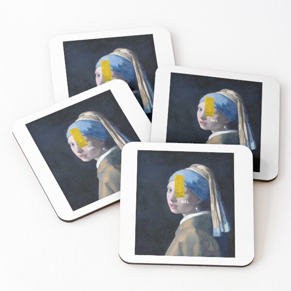 Item preview, Girl with the Pearl with graffiti designed and sold by MonsoonartsbyM.