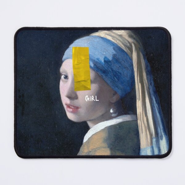 Item preview, Girl with the Pearl with graffiti designed and sold by MonsoonartsbyM.