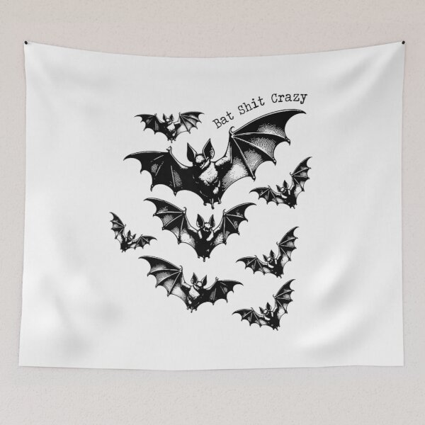 Item preview, Funny Bat Shit Crazy Spooky Halloween designed and sold by Adrian Kane.