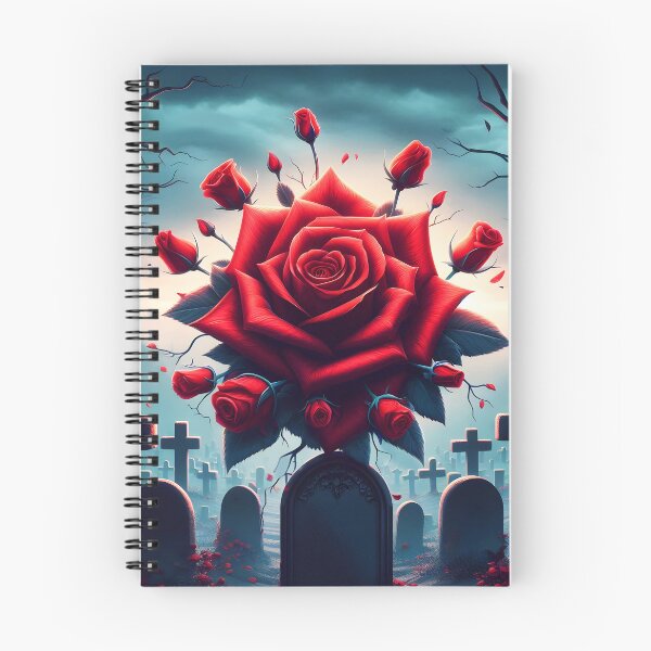 Item preview, a red rose in a graveyard, inspired by: you' re like a rose in a graveyard Dramione quote designed and sold by EmeraldeaArt.