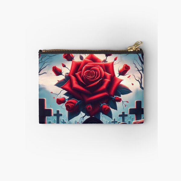 Item preview, a red rose in a graveyard, inspired by: you' re like a rose in a graveyard Dramione quote designed and sold by EmeraldeaArt.