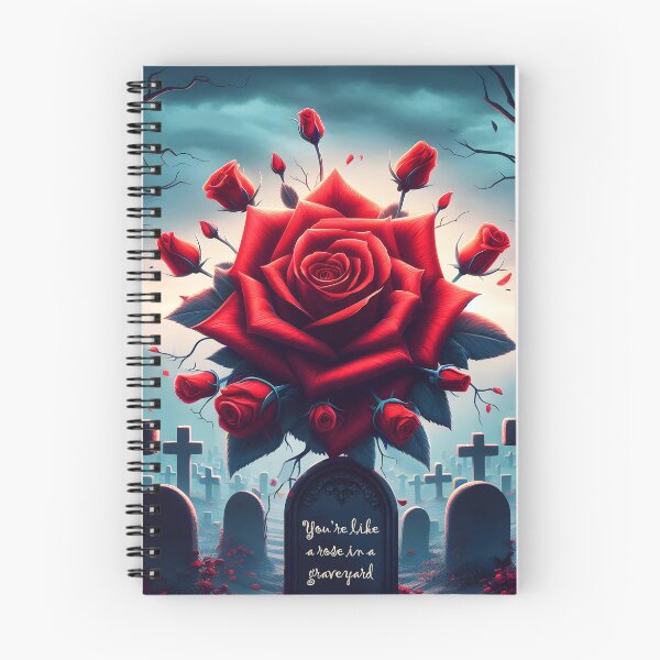 Aperçu de l'œuvre Inspiré par : tu es comme une rose dans un cimetière Citation de Dramione créée et vendue par EmeraldeaArt.