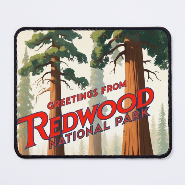 Item preview, Redwood National Park Postcard Vintage Retro Travel Vintage designed and sold by TravelPostcardGems.