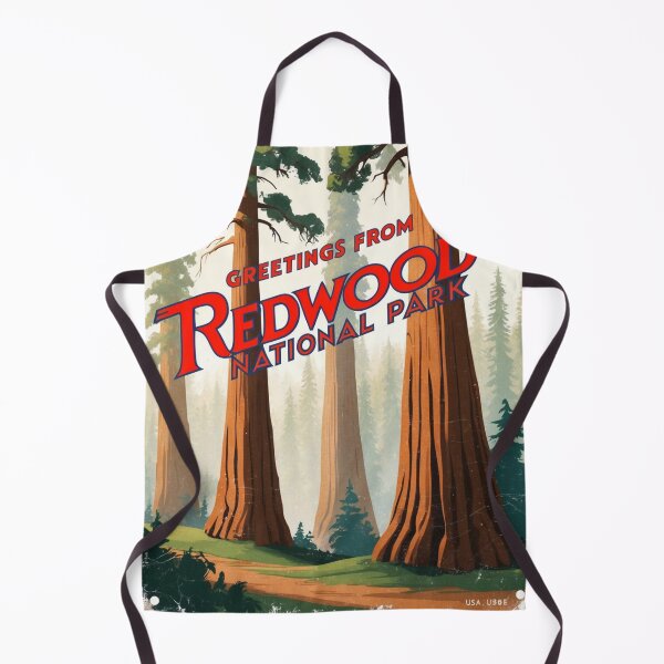 Item preview, Redwood National Park Postcard Vintage Retro Travel Vintage designed and sold by TravelPostcardGems.