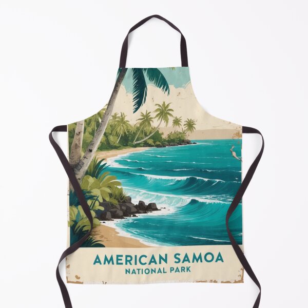 Item preview, American Samoa National Park Postcard Vintage Retro Travel Vintage designed and sold by TravelPostcardGems.