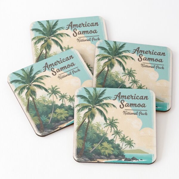 Item preview, American Samoa National Park Postcard Vintage Retro Travel Vintage designed and sold by TravelPostcardGems.