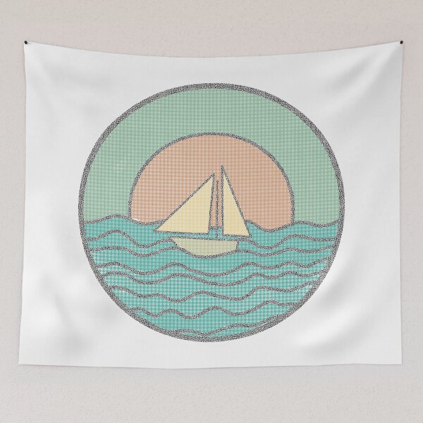 Item preview, The yacht glides gracefully over the waves/1 designed and sold by My-fake-places.