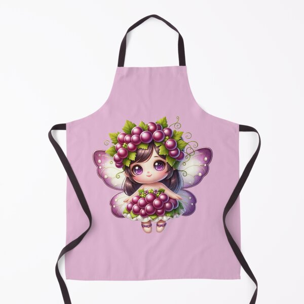 Item preview, Linda hada de la uva con alas en estilo anime chibi kawaii designed and sold by Annika Shurafa.