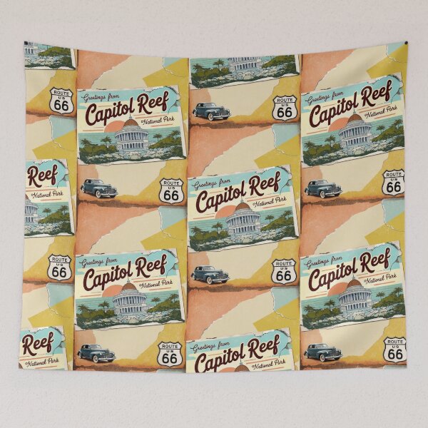 Item preview, Capitol Reef National Park Postcard Vintage Retro Travel Vintage designed and sold by TravelPostcardGems.